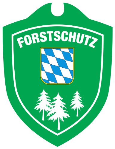 TacFirst Unisex – Erwachsene Forstschutz Bayern Autoschild, Grün, One Size von TacFirst