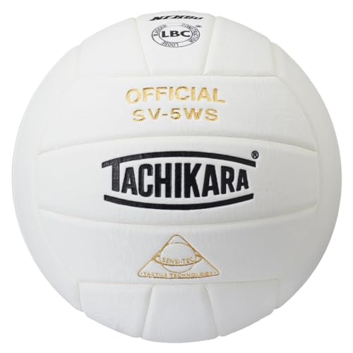 Tachikara NFHS-geprüfter Sensi-Tec Composite-Volleyball (weiß) von Tachikara