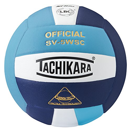 Tachikara Sensi-Tec Composite Hochleistungs-Volleyball (Powder Blue/White/Navy) von Tachikara