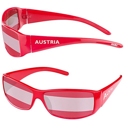 Taffstyle Fanartikel Sonnenbrille für Fussball WM & EM im Länder Flaggen Style - Österreich von Taffstyle