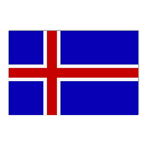 Taffstyle Fanartikel Fahne für Fussball WM & EM Länder Flagge 150cm x 90 cm mit Metallösen - Island von Taffstyle