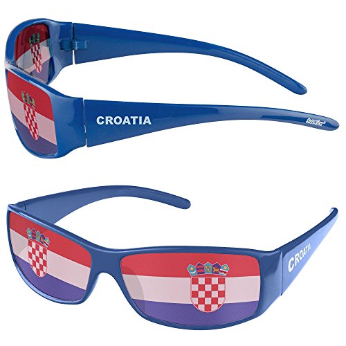 Taffstyle Fanartikel Sonnenbrille für Fussball WM & EM mit Länder Flagge Style - Kroatien von Taffstyle