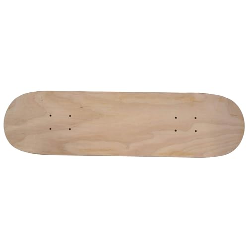 Tagtight 8 Zoll Blank Skateboard-Decks, 8 Schicht Ahorn Blank Doppelt Concave Skateboards Natürliche Skate Deck Board Skateboards Tisch Holz Ahorn Für persönliche Kunst, Graffiti, Malerei von Tagtight