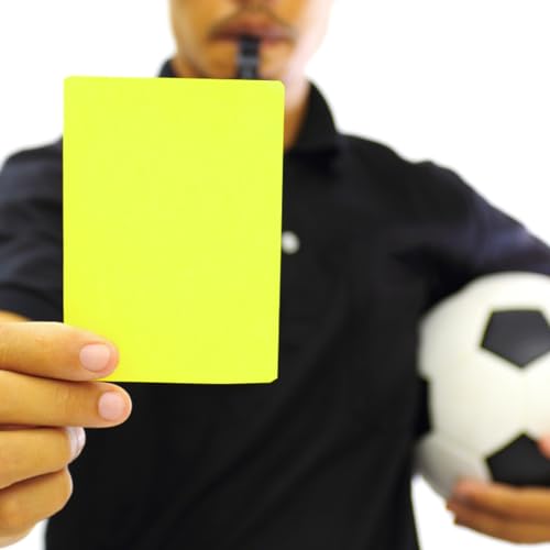Tainrunse 1 Satz Sport Schiedsrichterkarte Alarm Fußball Vorsicht und Entlassung Karten Verschleißfeste Sets von Tainrunse