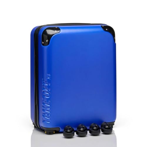 Take OFF Luggage 45,7 cm großer Koffer mit abnehmbaren Rollen, 2.0, erweiterbar, verwandelt sich von Handgepäck in Gepäck unter dem Sitz, passend für Größen von 45,7 x 35,6 x 20,3 cm, Blau, 18 inch - von Take OFF Luggage