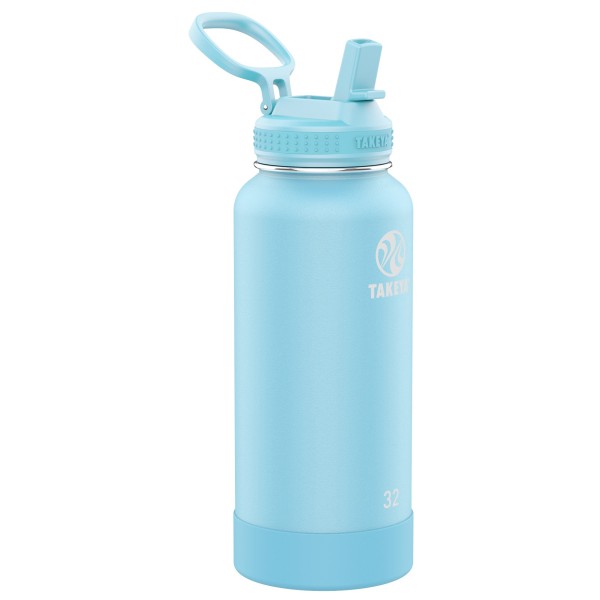 Takeya - Actives Straw Insulated Bottle 950 ml - Isolierflasche Gr 950 ml blau von Takeya