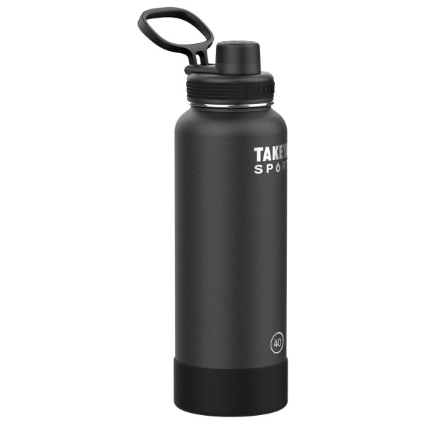 Takeya - Sport Copper Insulated Bottle 1200 ml - Isolierflasche Gr 1,2 l grau/schwarz von Takeya