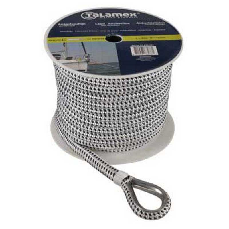 Talamex 12 Mm Anchor Braided Rope With Lead Weiß 20 m von Talamex