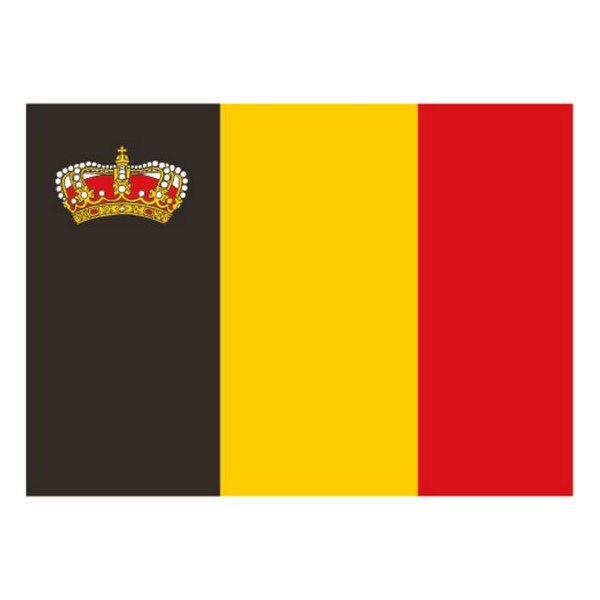 Talamex Belgium With Crown Gelb,Rot,Schwarz 40 x 60 cm von Talamex