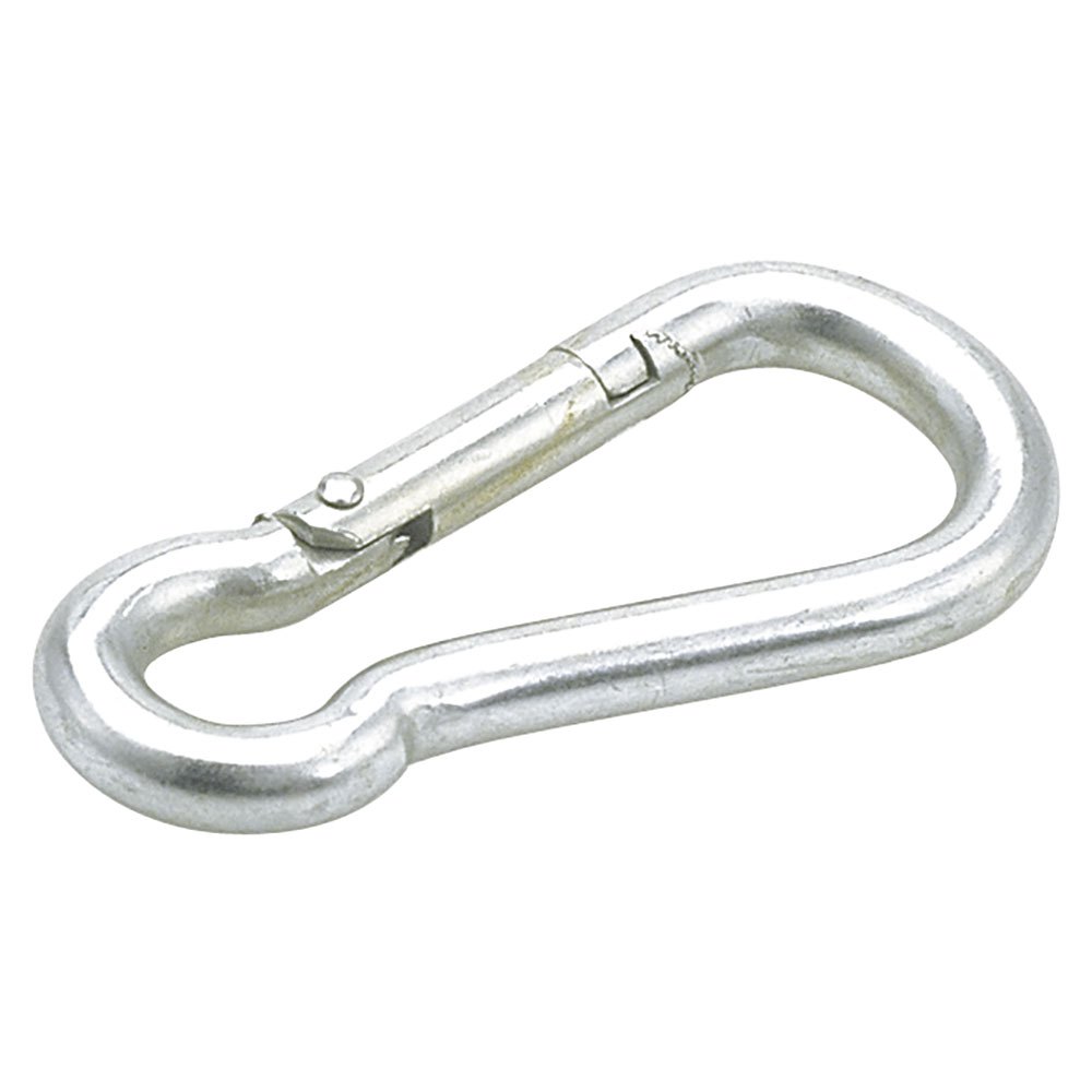 Talamex Carabiner Hook Galvanized 25 Units Silber 90 x 9 mm von Talamex