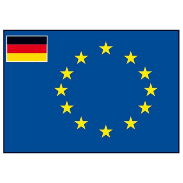 Talamex European With Small Germany Flag Blau 100 x 150 cm von Talamex
