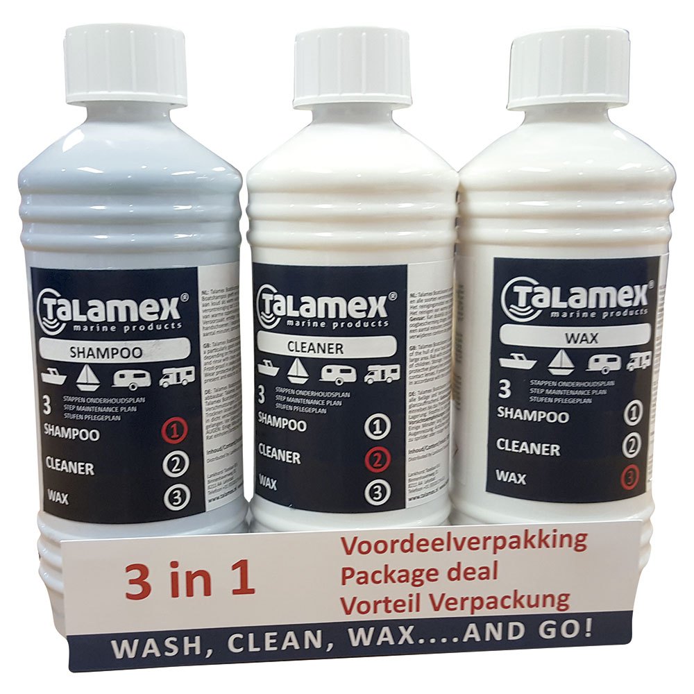 Talamex Maintanance Kit Shampoo/cleaner/wax Weiß von Talamex