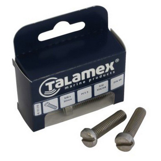 Talamex Pan Head Bolt 6 Units Grau M8 x 30 mm von Talamex