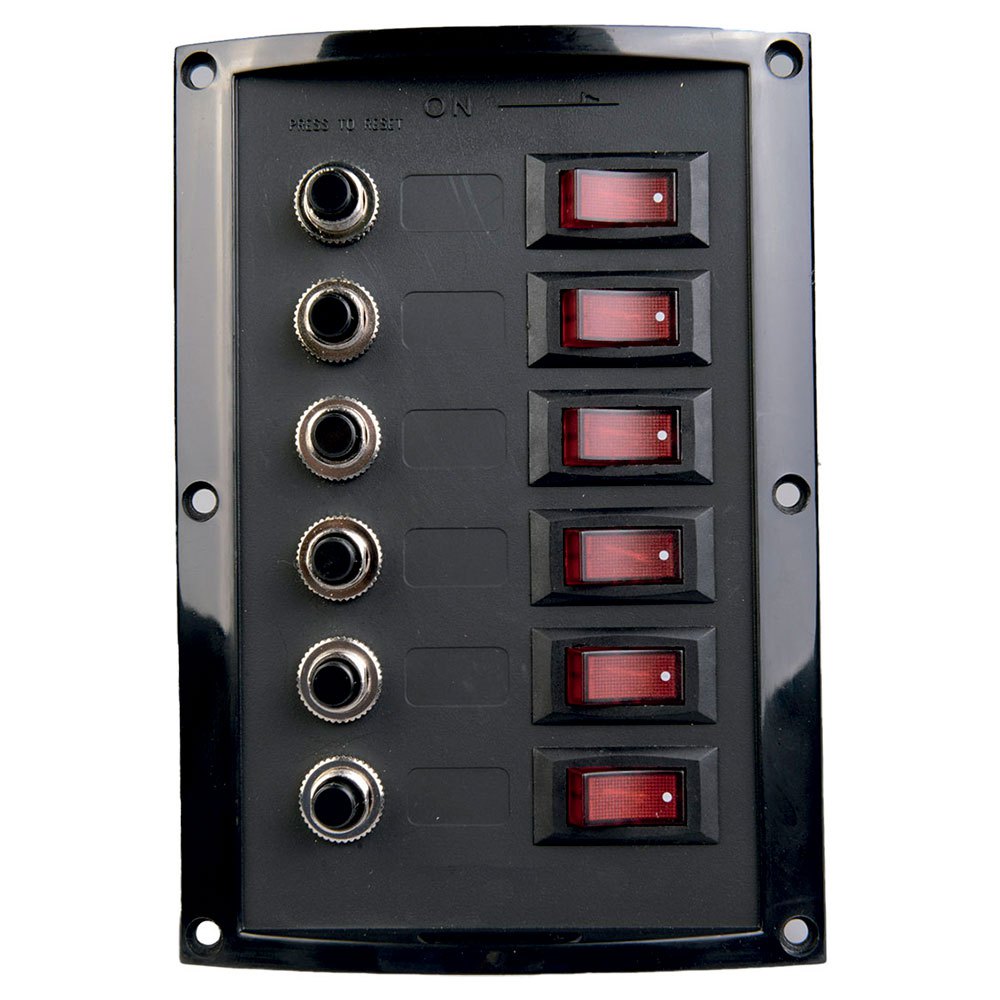 Talamex Switch Panel Circuit Breaker Schwarz von Talamex