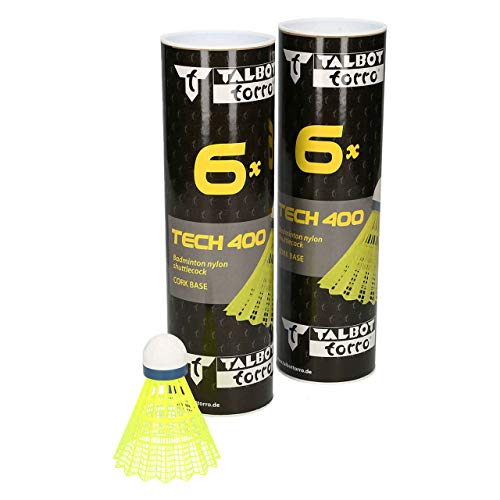 Talbot Torro Badm.-Ball TECH 400 Bi-Pack, Korb:Yellow, Speed Blue/medium Keine Farbe - MED von Talbot Torro