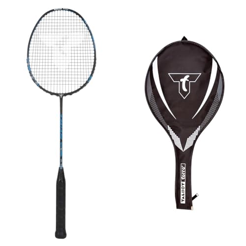 Talbot Torro Badmintonschläger Isoforce 411 & 3/4 Badminton-Schlägerhülle, 449156, schwarz, one Size von Talbot Torro