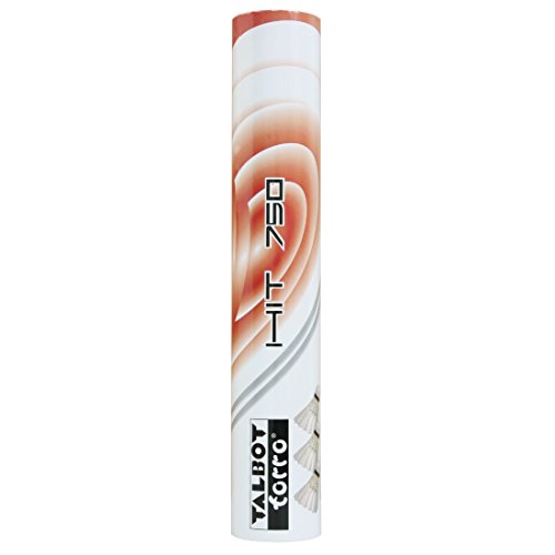 Talbot Torro Federbälle Hit 750 12er Badminton Ball Naturfederball weiß NEU von Talbot Torro