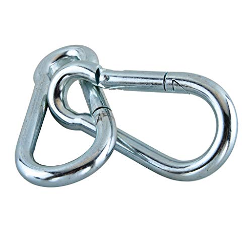 2 x Karabiner Karabinerhaken mit Schnapphaken Verschiedene Größen (80mm x 8mm) von Talk-Point GmbH