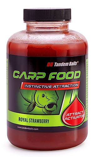 Tandem Baits Carp Food Attractive Activator Perfekte Erdbeere | Karpfen Angeln ohne Mühe | Köder zum Große-Fische-Angeln | Karpfenzubehör für Profis & Hobby-Angler 5 ml von Tandem Baits