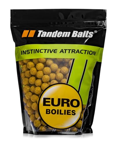 Tandem Baits Karpfen Futter Angelfutter Futterboilies Karpfenboilies Euro Boilies 16 mm 1 kg Ananas von Tandem Baits