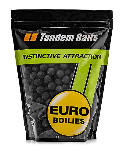 Tandem Baits Euro Boilies Zitrus | Karpfen Angeln ohne Mühe | Köder zum Große-Fische-Angeln | Karpfenzubehör für Profis & Hobby-Angler 22 mm 1 kg von Tandem Baits