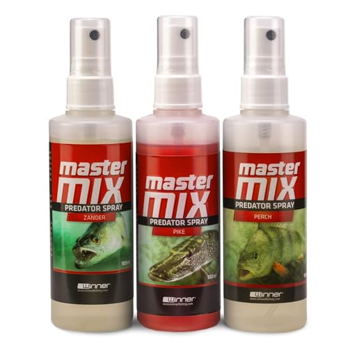 Tandem Baits Karpfen Futter Angelfutter Attraktor Master Mix Predator Spray 3-er Set 100 ml Flavour Mix von Tandem Baits