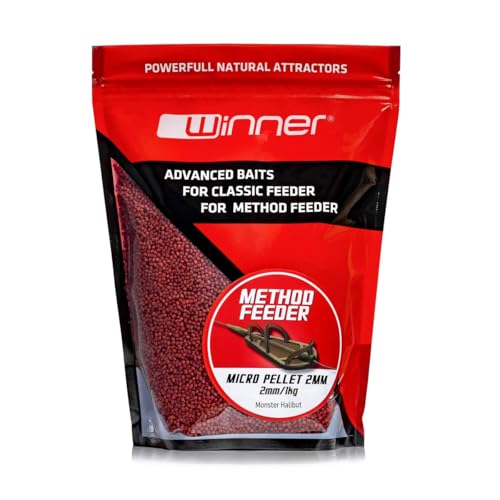 Tandem Baits Karpfen Futter Angelfutter Pellets Method Feeder Pellet 2 mm 1 kg Monster Heilbutt von Tandem Baits