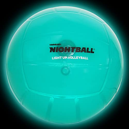 Nightball LED-Volleyball – leuchtet im Dunkeln – Outdoor-Volleyball-Ausrüstung für Teenager – Teenager-Geschenk (Blaugrün) von Tangle