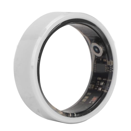 Health Tracker Smart Ring, Keramik Material, IP68 Wasserdicht und Staub Dicht, 7 Tage Akkulaufzeit, für, für IOS (21,5 mm/0,85 Zoll) von Tangxi