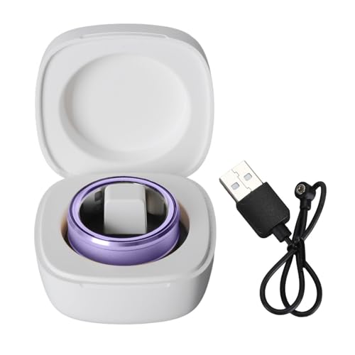 Smart Ring, IP68 Wasserdichter BT 5.1 Fitnessring für Android und IOS, Kompakter Gesundheits Tracker für Männer und Frauen, Kamera (violett) von Tangxi