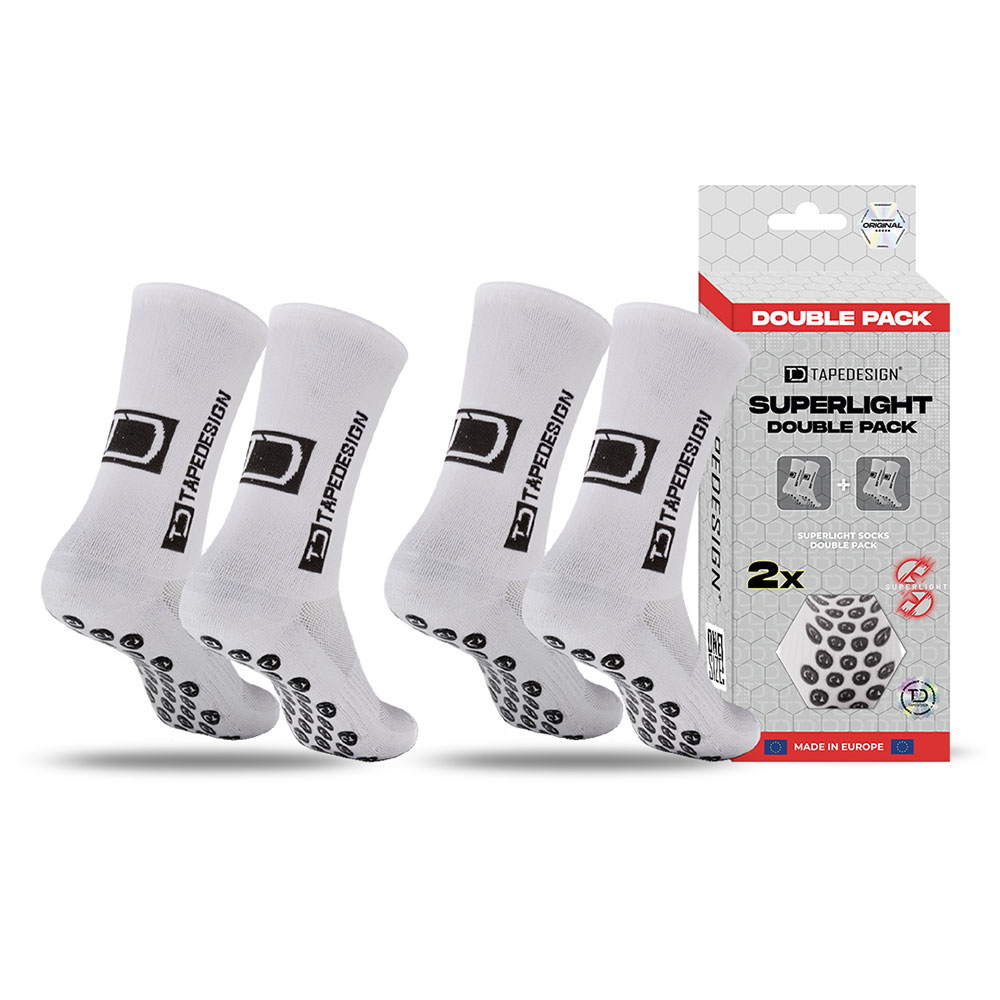 Tape Design Double Pack Superlight Long Socks Weiß EU 37-48 Mann von Tape Design