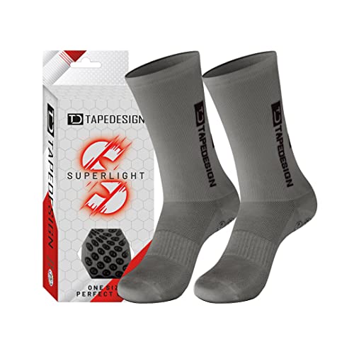 Tapedesign Unisex Superlight Socken, Grau, Einheitsgröße EU von Tapedesign