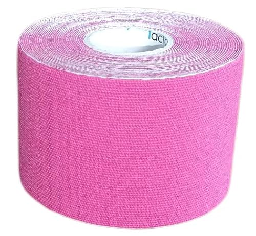 Tapefactory24 PINK - 1 Rolle Premium KINESIOLOGIE Tape 5 cm x 5 m FREIE Farbwahl - DAS ORIGINAL universelles Spitzenprodukt aus Baumwolle - sehr leistungsstark - Das Original (pink) von Tapefactory24