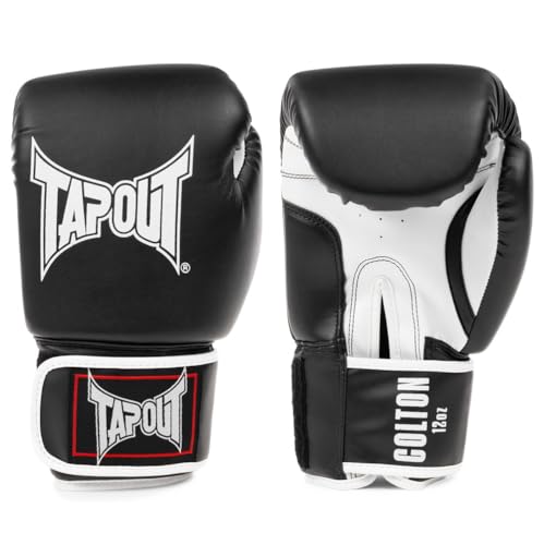 Tapout Boxhandschuhe aus Kunstleder (1Paar) Colton Black/White 14 oz von Tapout