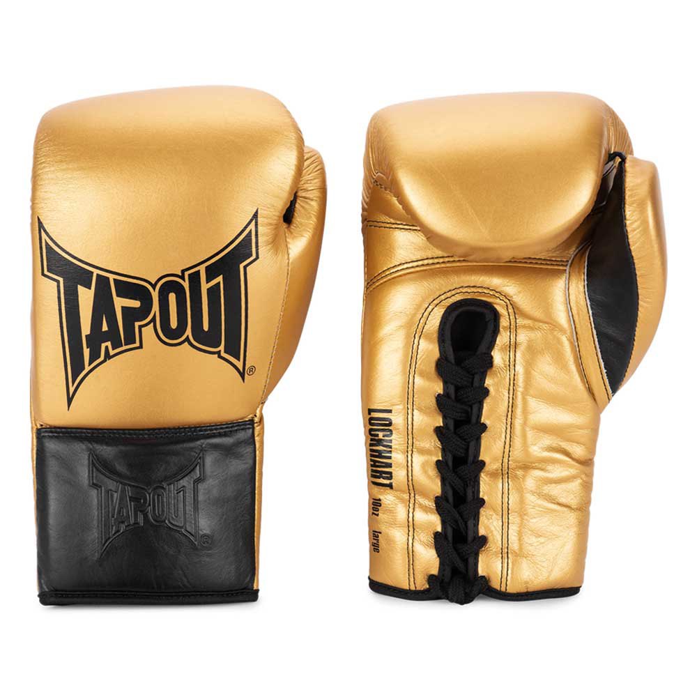 Tapout Lockhart Leather Boxing Gloves Golden 10 oz R von Tapout