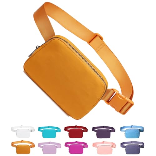 Tapp Collections Mini-Umhängetasche mit verstellbarem Riemen, kleine Hüfttasche für Workout, Laufen, Reisen, Wandern, Bronze, 8’’ x 2’’ x 5’’ von Tapp Collections