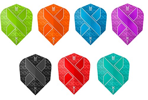 Bullydarts Target Ten-X Vision Ultra Mini-Dart-Flights, Standardform, Blau, 1 Set (3 Flights)) von Target Darts