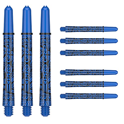 Target Darts 3 x Ink Design Blau Mittel Blau Pro Grip Dartschäfte -9 Insgesamt von Target Darts