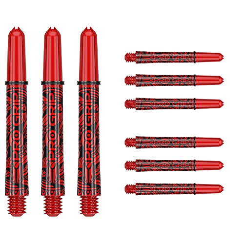 Target Darts 3 x Ink Design Rot Zwischenzeitlich Rot Pro Grip Dartschäfte -9 Insgesamt von Target Darts
