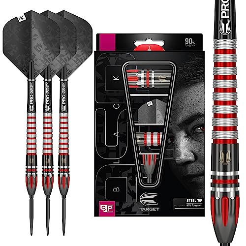 Target Darts Nathan Aspinall 22G Schwarze Edition 95% Wolfram Swiss Point Steeldarts-Set Dartpfeile von Target Darts