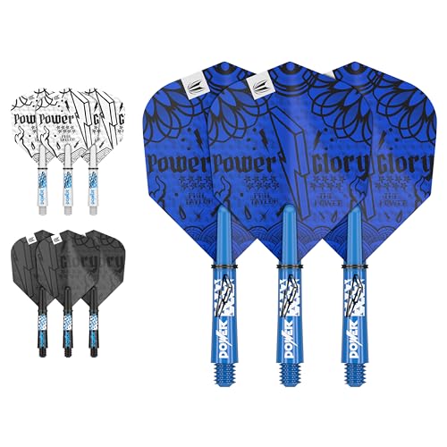 Target Darts Phil Taylor Ink Design No.6 Dartflüge & Kurz (34mm) Schäfte Vorbauten - 3er Pack von Target Darts