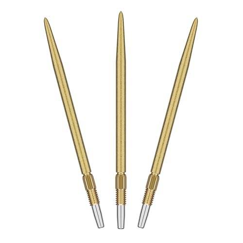 Target Darts Swiss Point SLK Luke Littler Dartspitzen (3er Pack Spitzen) 42MM - Gold| Raue strukturierte Dartspitzen, Ersatz Steeldarts-Spitzen, Professionelles Dart Zubehör von Target Darts