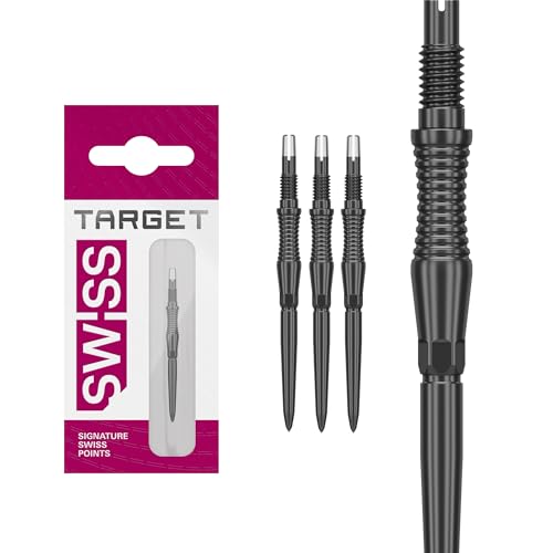Target Darts Swiss Point Storm-Dart-Points, RST (3er-Set Points) 30 MM – Schwarz | Dart-Point-Wechsel, Swiss Storm Points, Profi-Dartzubehör von Target Darts