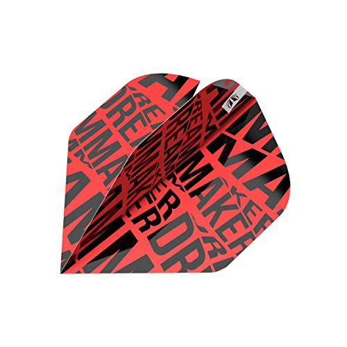 Target Darts Unisex-Adult Dimitri Van den Bergh Brass Pro Ultra Flights Dartpfeil Dart, Roter, No.2 von Target Darts