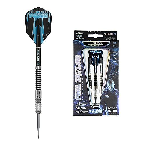 Target Darts Phil Taylor Power 8Zero Steel Tip Dartpfeile (23gr), natur 23g von Target Darts