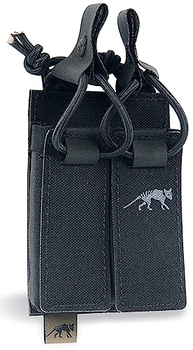 Tasmanian Tiger Unisex – Erwachsene TT DBL Pistol Mag Pouch Bel VL Magazintasche, Black, 10 x 7 x 2 cm von Tasmanian Tiger