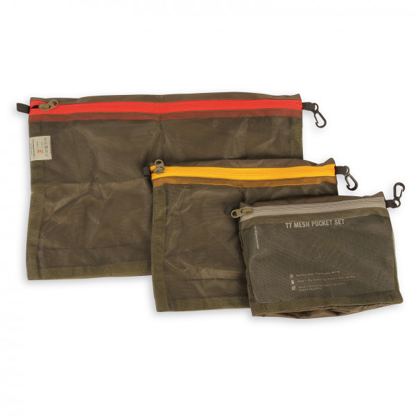 Tasmanian Tiger - TT Mesh Pocket Set - Packsack Gr One Size braun von Tasmanian Tiger