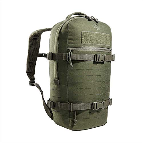 Tasmanian Tiger TT Modular Daypack L Molle-kompatibler, Ergonomischer Tages-Rucksack mit Kompressionsriemen, 18 Liter Volumen (Oliv) von Tasmanian Tiger