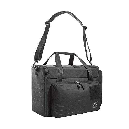 Tasmanian Tiger TT Modular Range Bag Taktische, Abschließbare Schießsport Umhänge -Tasche für Schützen Waffen-Tasche 46 Liter (Schwarz) von Tasmanian Tiger