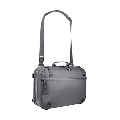 Tasmanian Tiger TT Shoulder Bag 20l Schultertasche, gepolsterte Umhängetasche, abschließbar, für Ausrüstung, Waffen-Transport oder als Laptop-Tasche, Titan Grey von Tasmanian Tiger